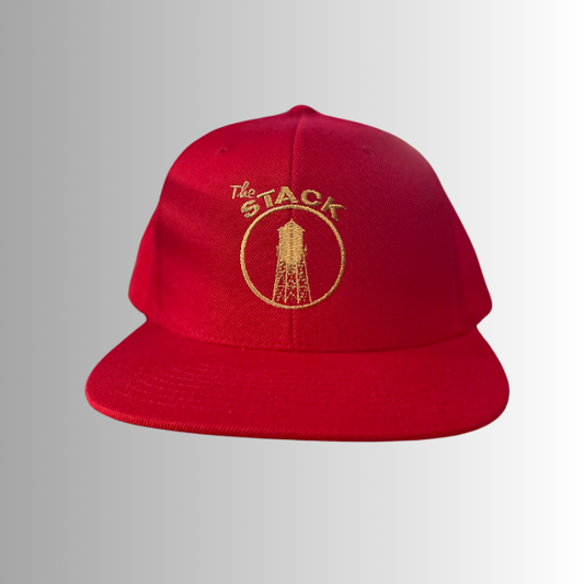 The Stack Snapback - Red & Gold