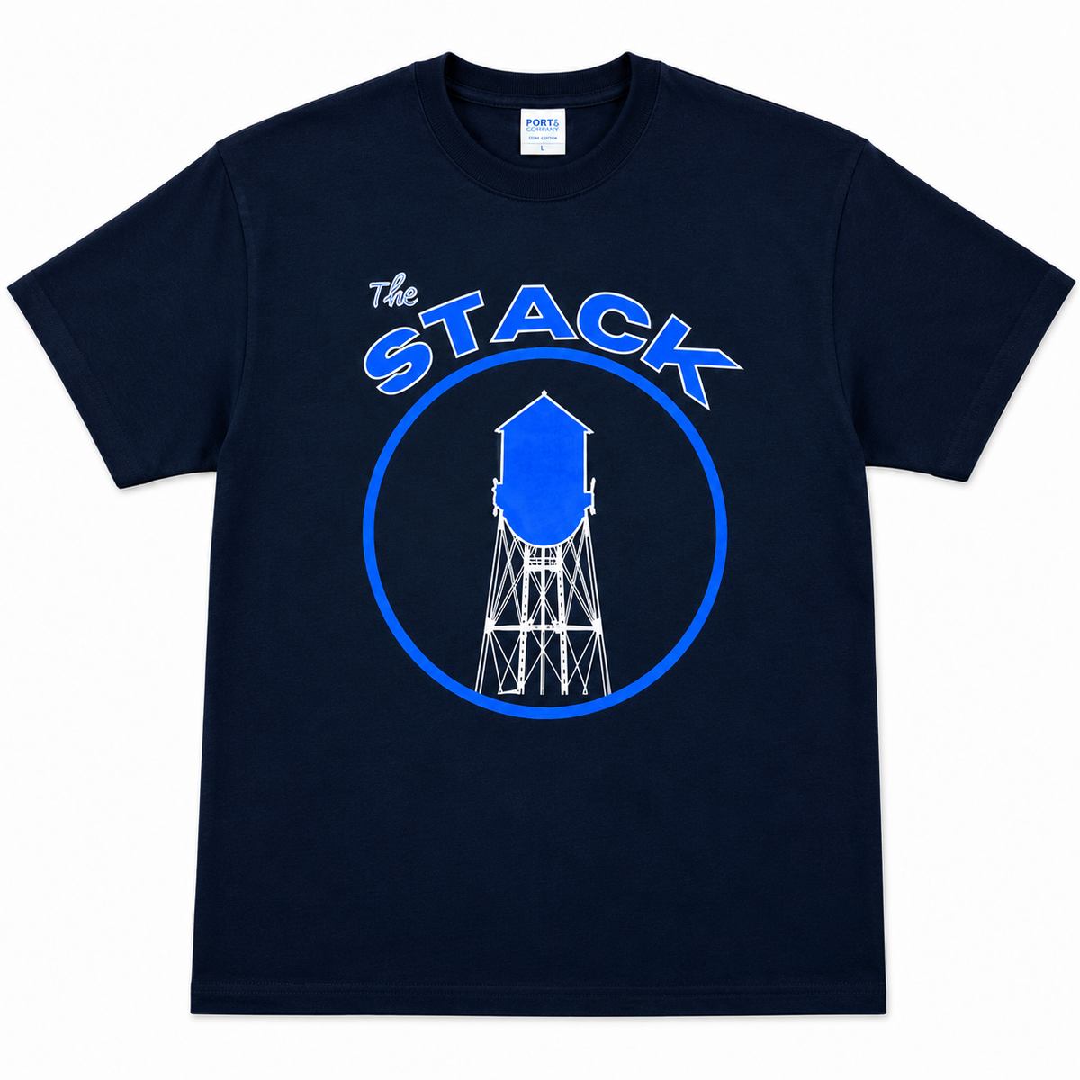 Stack T-Shirt - Black and Blue